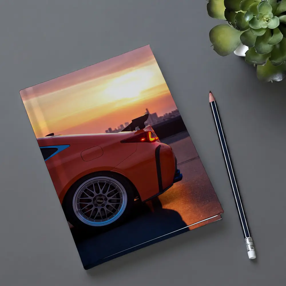 Lexus RC Sunset City Skyline Orange – Notebooks