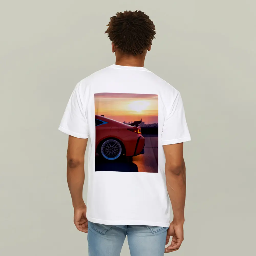 Lexus RC Sunset City Skyline Orange – T-Shirts