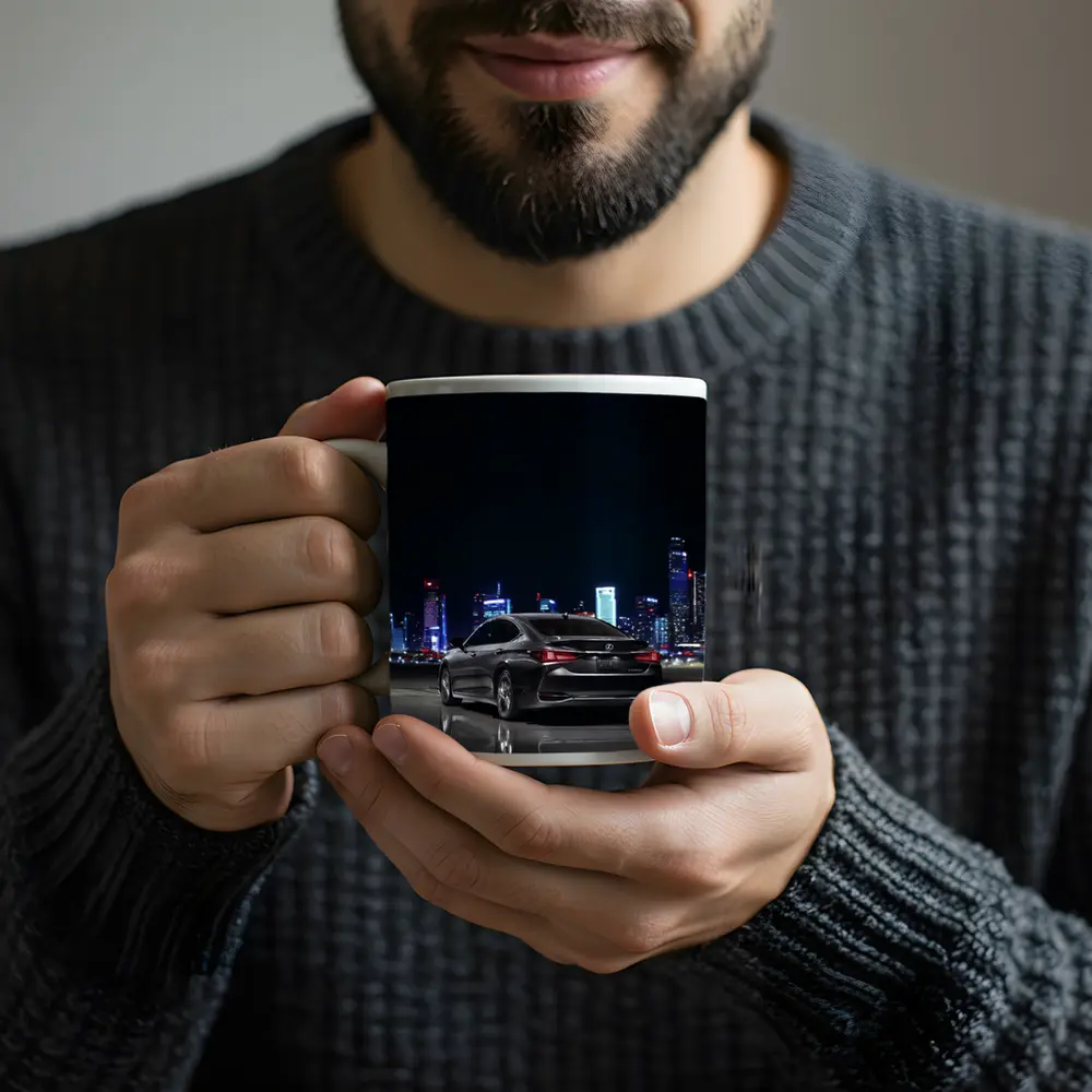 Lexus ES Black Sedan City Night – Mugs