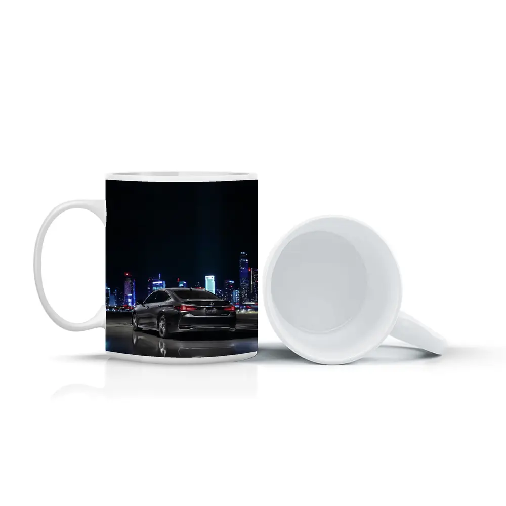 Lexus ES Black Sedan City Night – Mugs