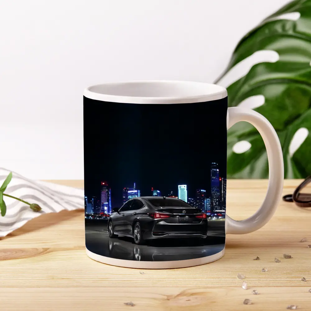Lexus ES Black Sedan City Night – Mugs
