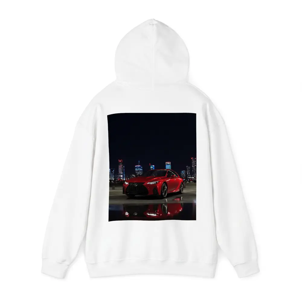 Lexus IS Red Sedan City Night – Hoodies