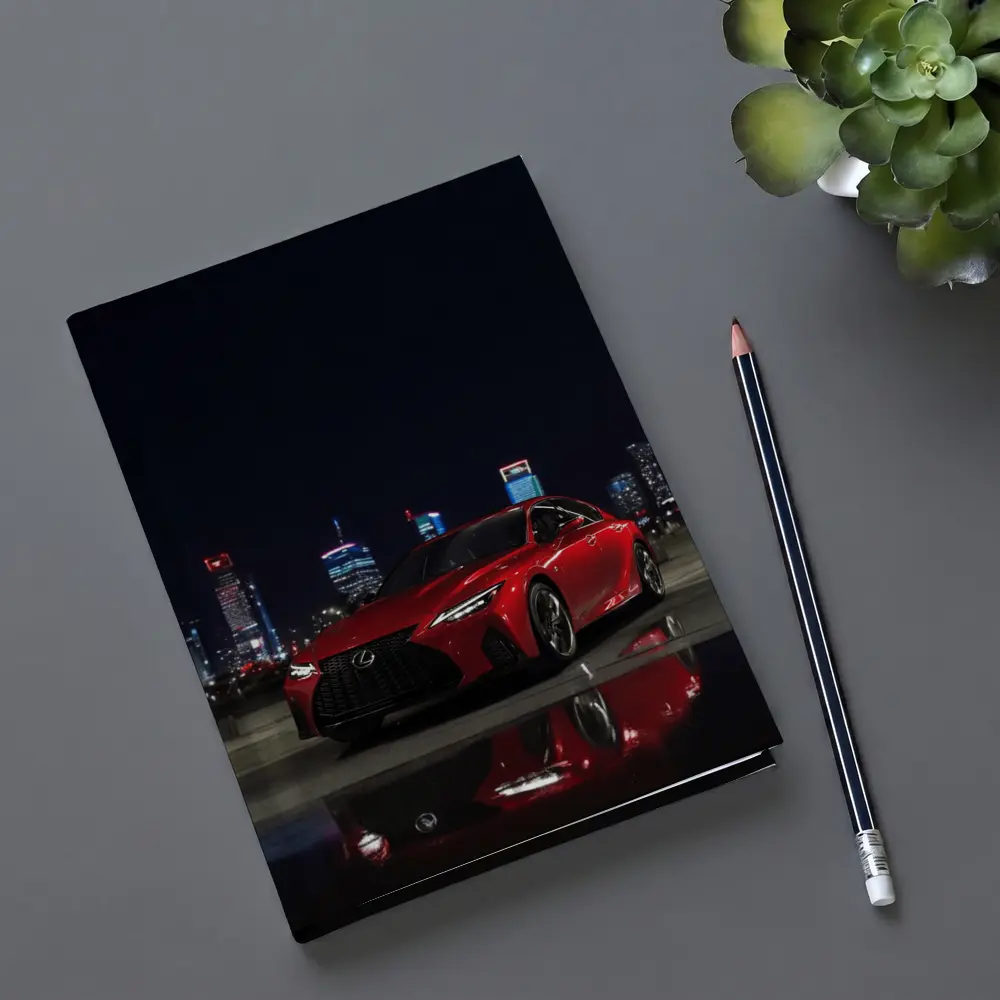 Lexus IS Red Sedan City Night – Notebooks