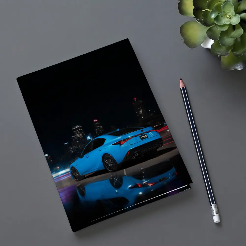 Lexus IS Blue Sedan City Night – Notebooks