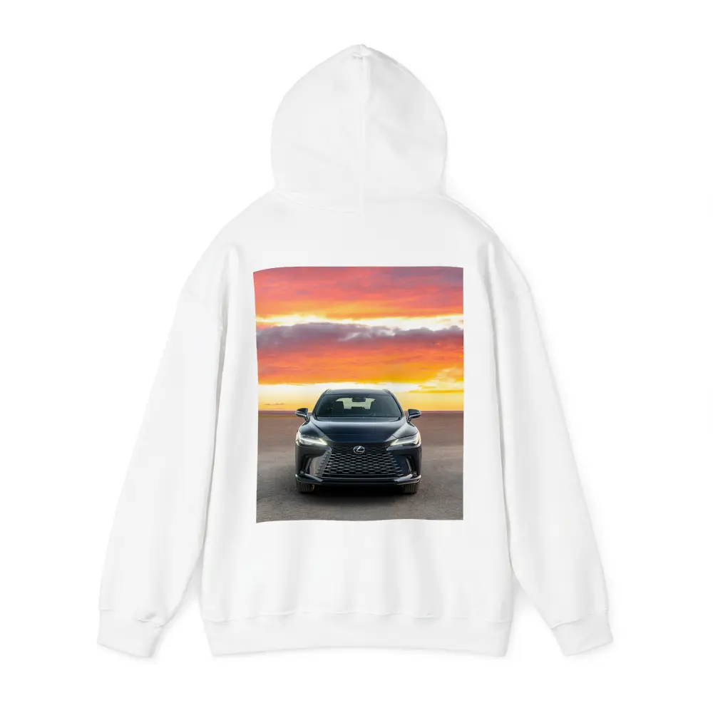 Lexus RX Front View Dramatic Sunset Sky – Hoodies
