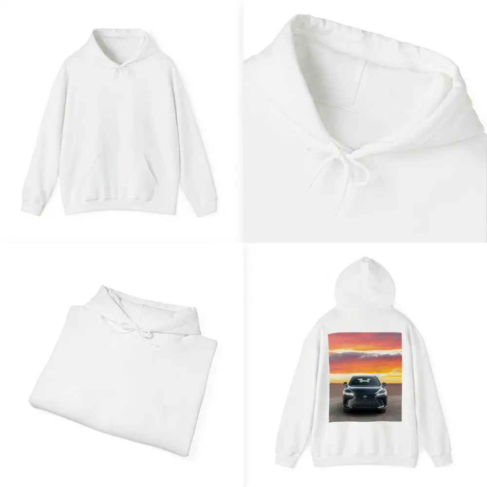 Lexus RX Front View Dramatic Sunset Sky – Hoodies