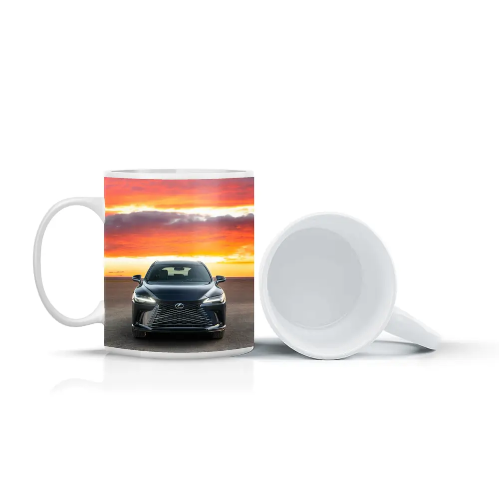 Lexus RX Front View Dramatic Sunset Sky – Mugs