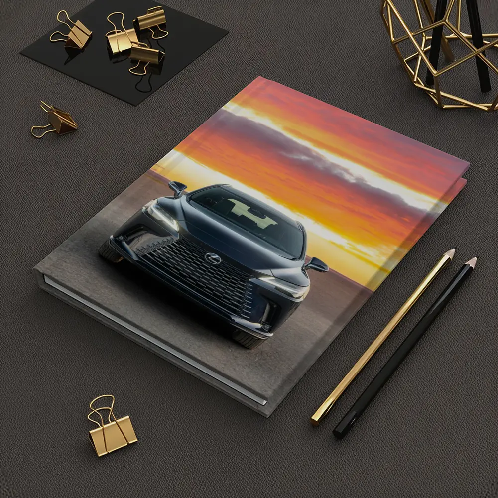 Lexus RX Front View Dramatic Sunset Sky – Notebooks