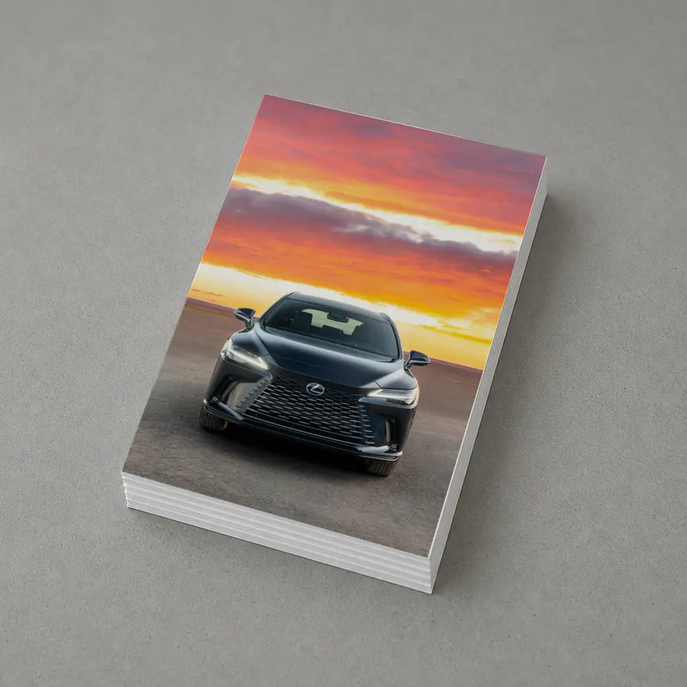 Lexus RX Front View Dramatic Sunset Sky – Postcards
