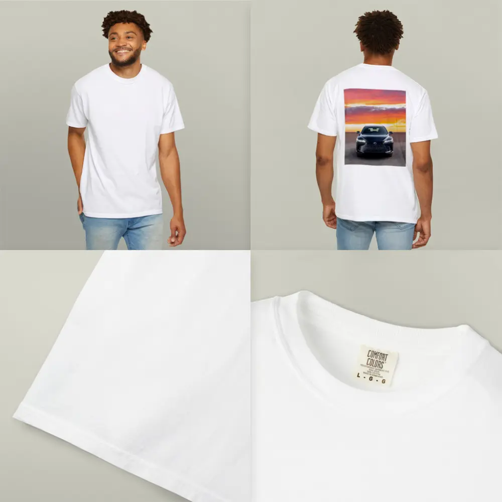 Lexus RX Front View Dramatic Sunset Sky – T-Shirts