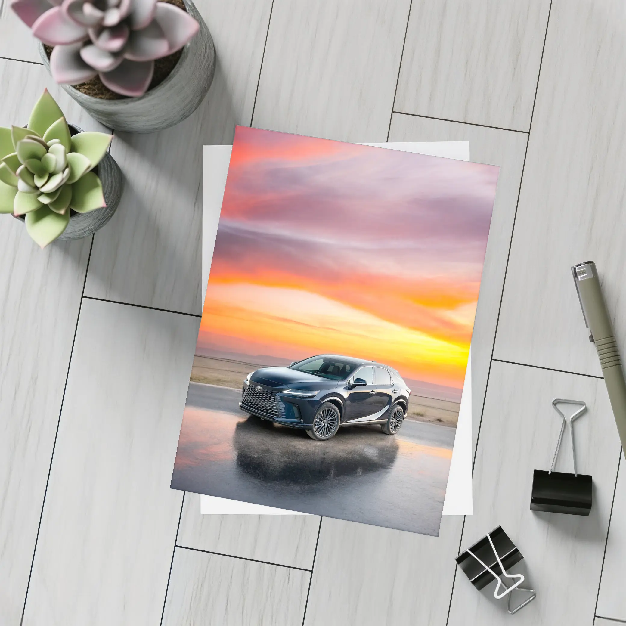 Lexus RX Sunset Sky Dark Blue – Postcards