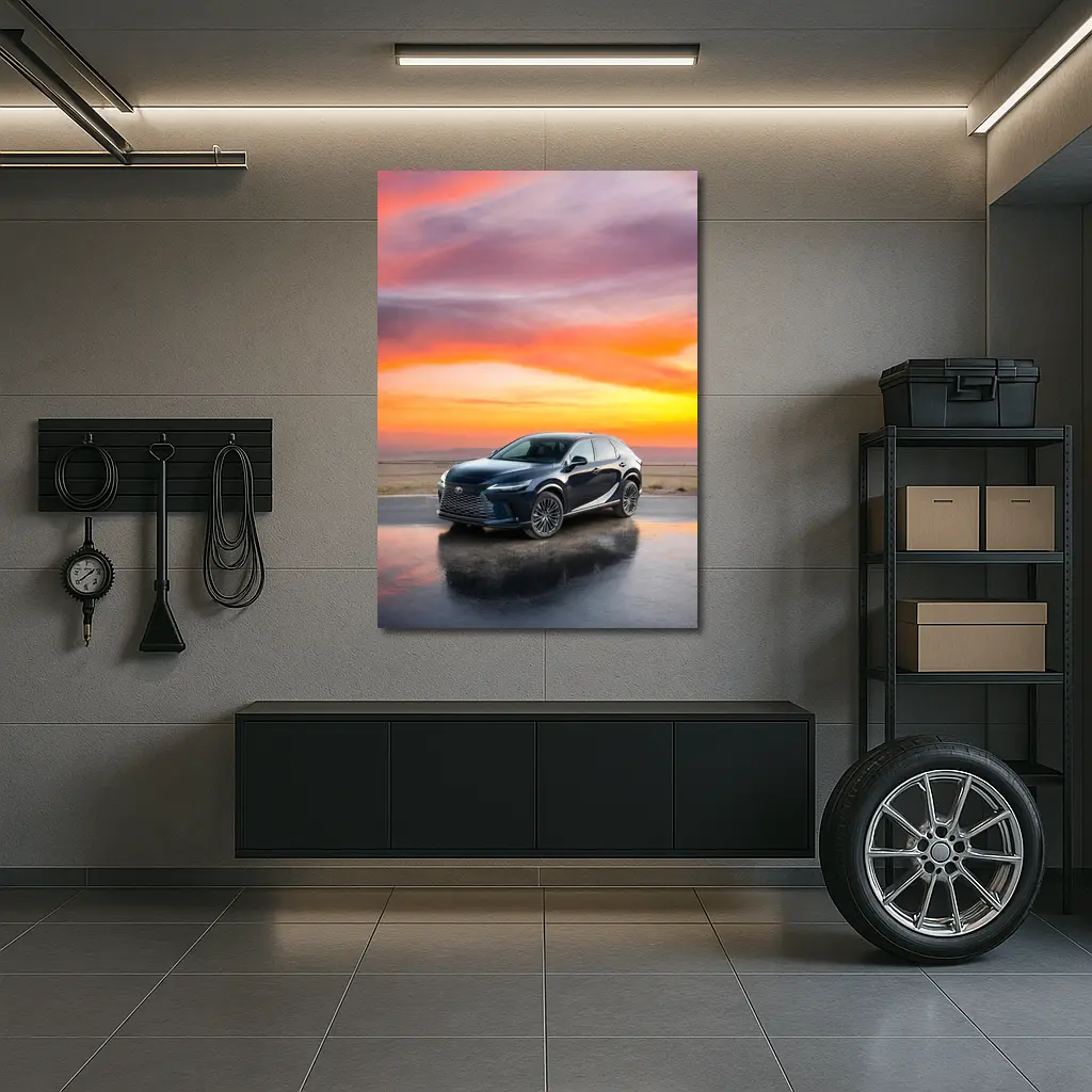 Lexus RX Sunset Sky Dark Blue – Wall Art
