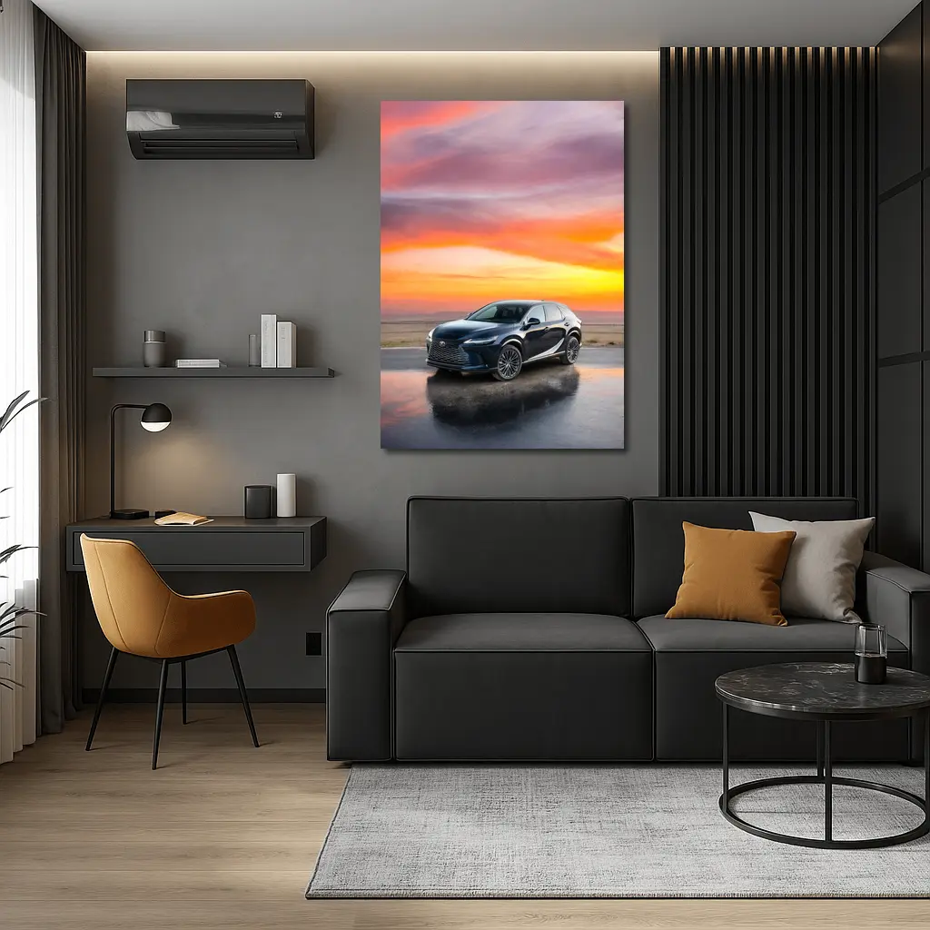 Lexus RX Sunset Sky Dark Blue – Wall Art