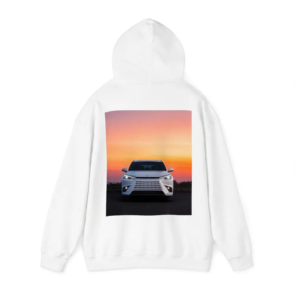 Lexus UX White SUV Sunset Sky – Hoodies