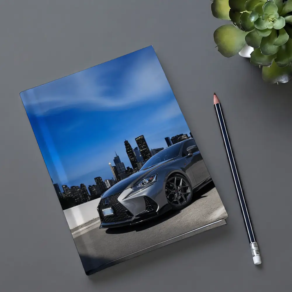 Lexus IS City Skyline Gray Sport Sedan – Notebooks