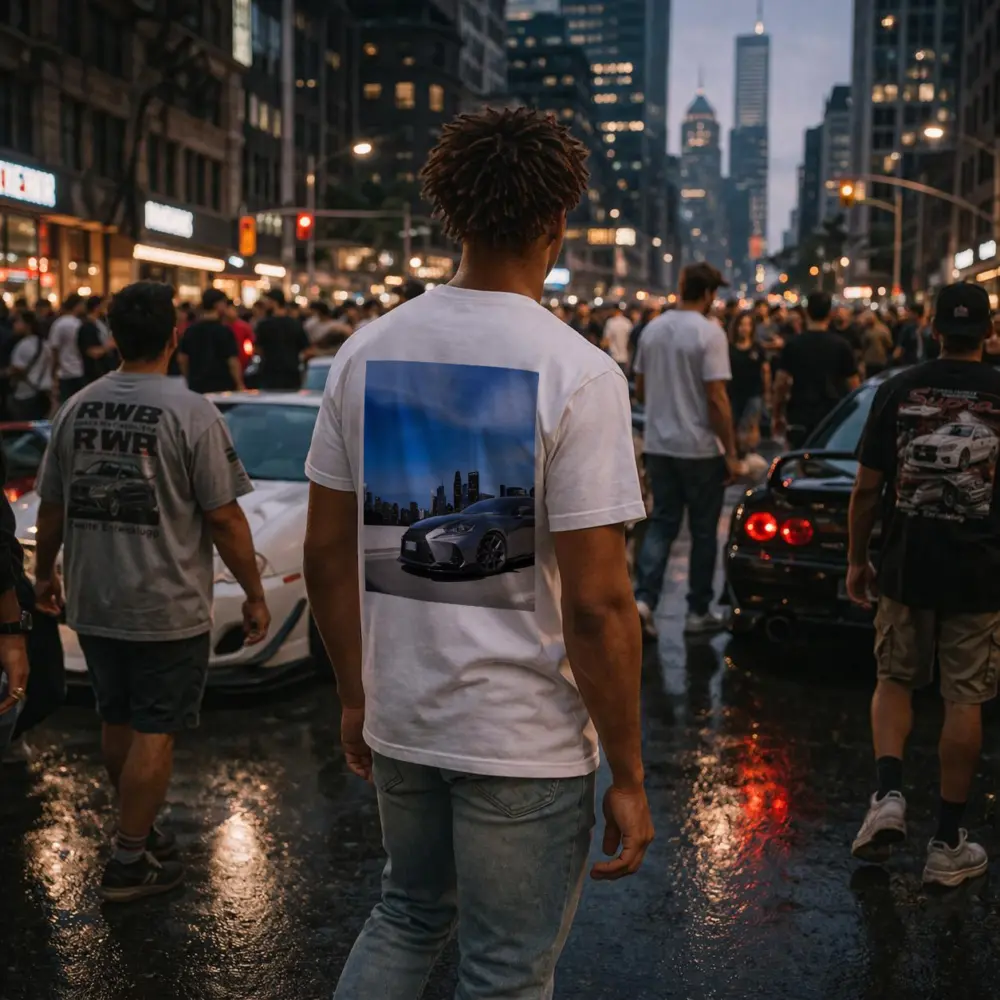 Lexus IS City Skyline Gray Sport Sedan – T-Shirts