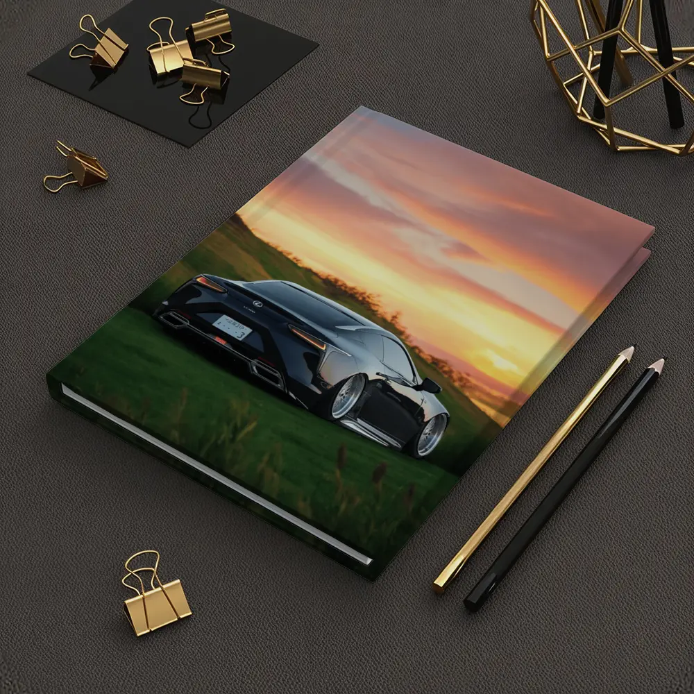 Lexus LC Black Coupe Sunset Green Hills – Notebooks