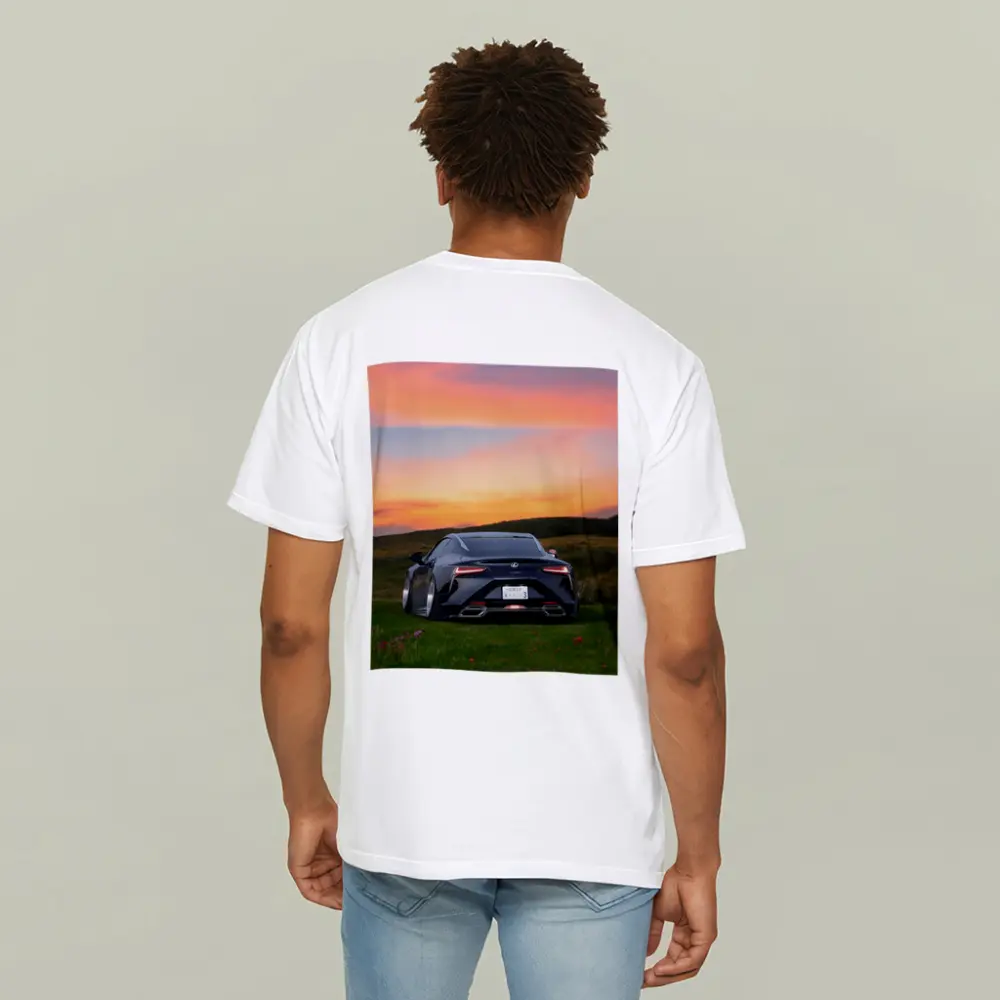 Lexus LC500 Black Coupe Sunset Field – T-Shirts