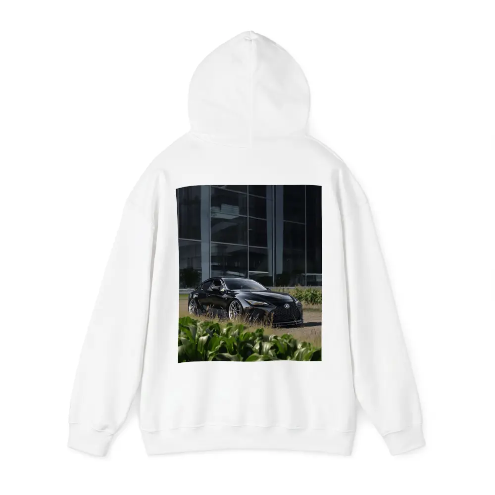 Black Lexus IS Parked Near Glass Building – Hoodies