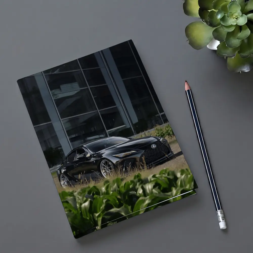 Black Lexus IS Parked Near Glass Building – Notebooks