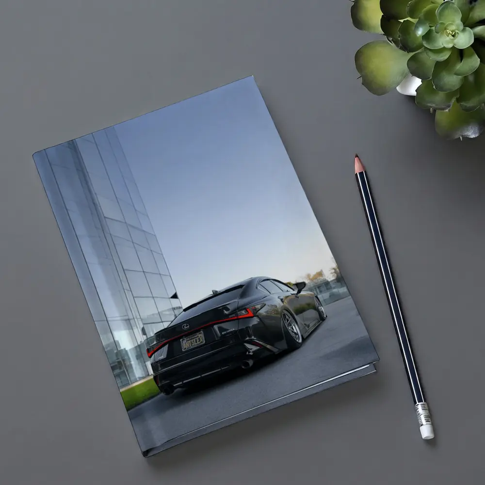 Lexus IS Blacked Out Glass Building Street – Notebooks