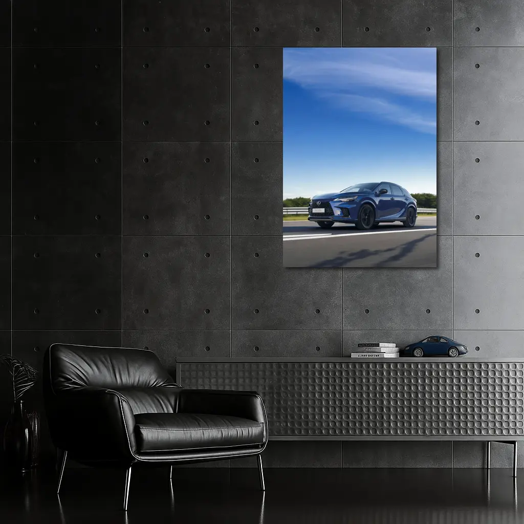 Lexus RX Blue SUV Highway Drive – Wall Art