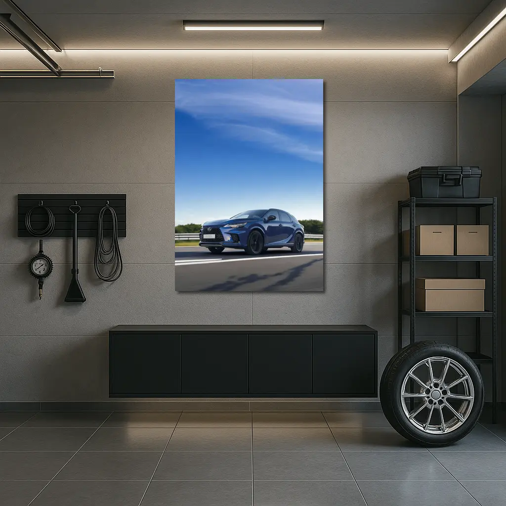 Lexus RX Blue SUV Highway Drive – Wall Art
