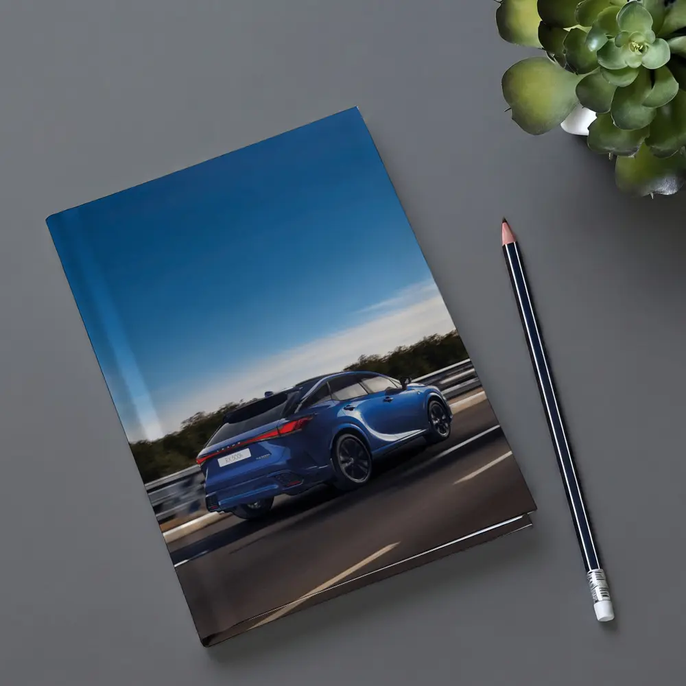 Lexus RX Blue SUV Highway Speed Shot – Notebooks