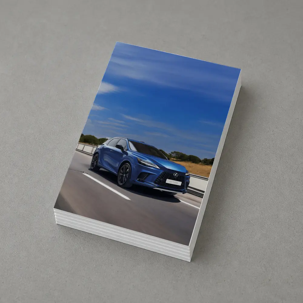 Lexus RX Blue SUV Highway Drive – Postcards