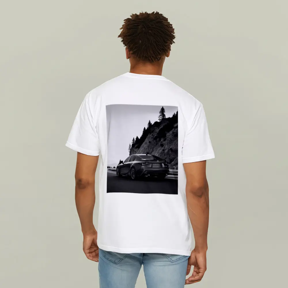 Lexus IS F Sport Black White Mountain Road – T-Shirts