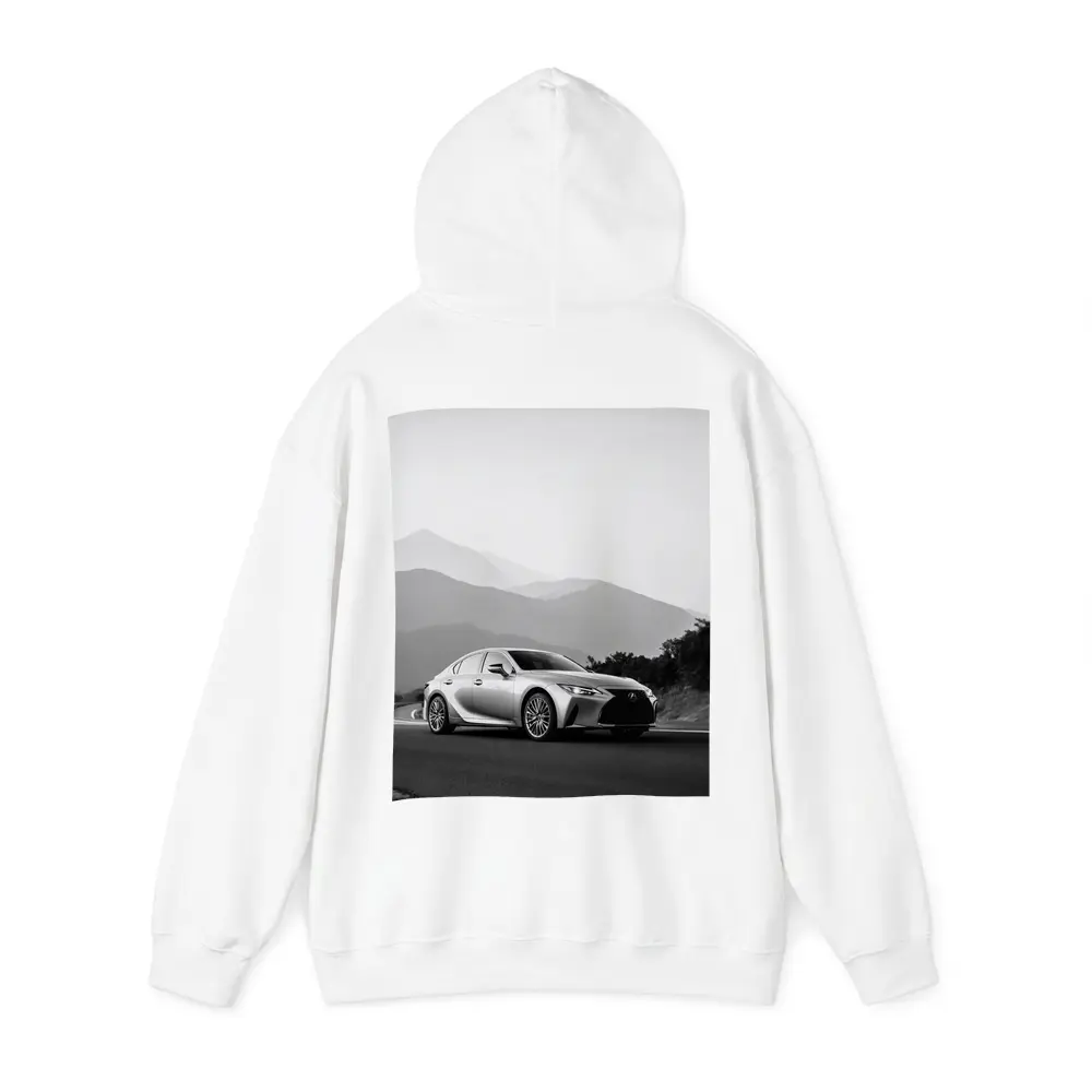 Lexus IS Silver Sedan Mountain Road – Hoodies