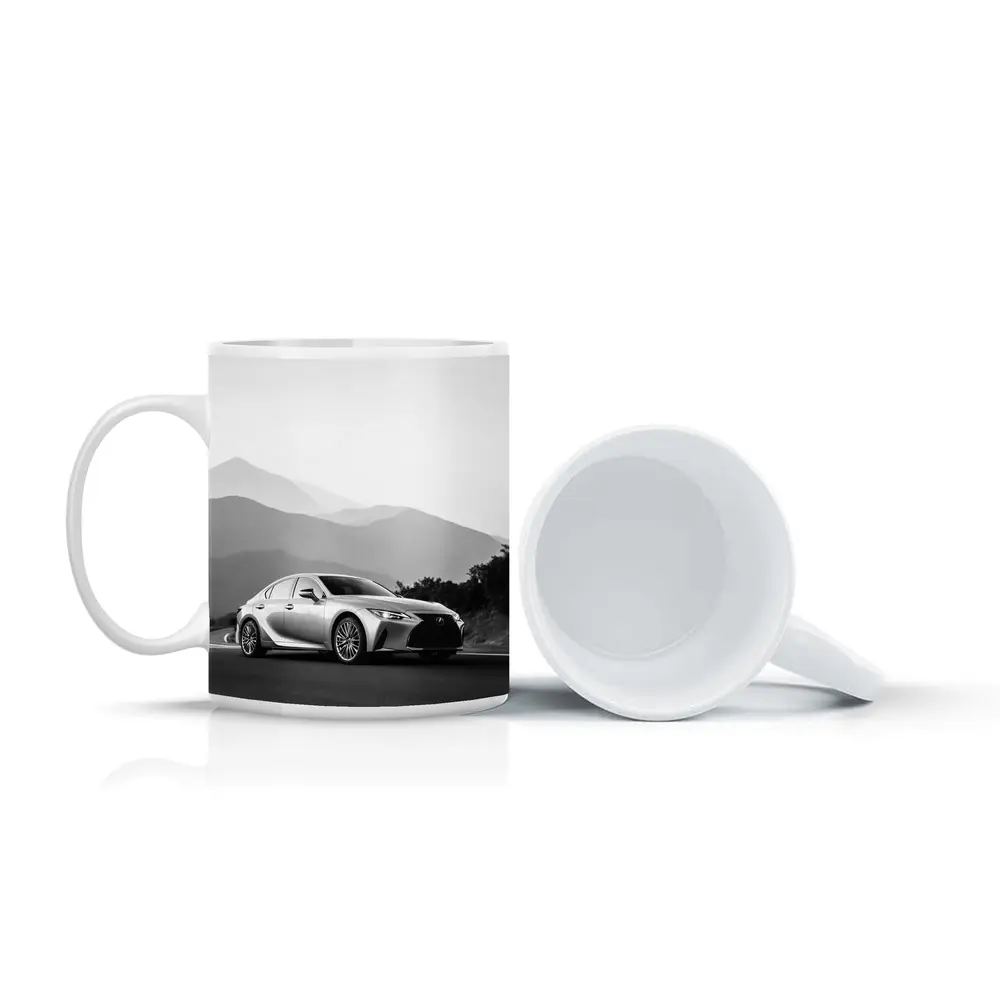 Lexus IS Silver Sedan Mountain Road – Mugs