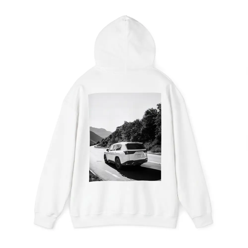 Lexus LX Mountain Road Black White – Hoodies