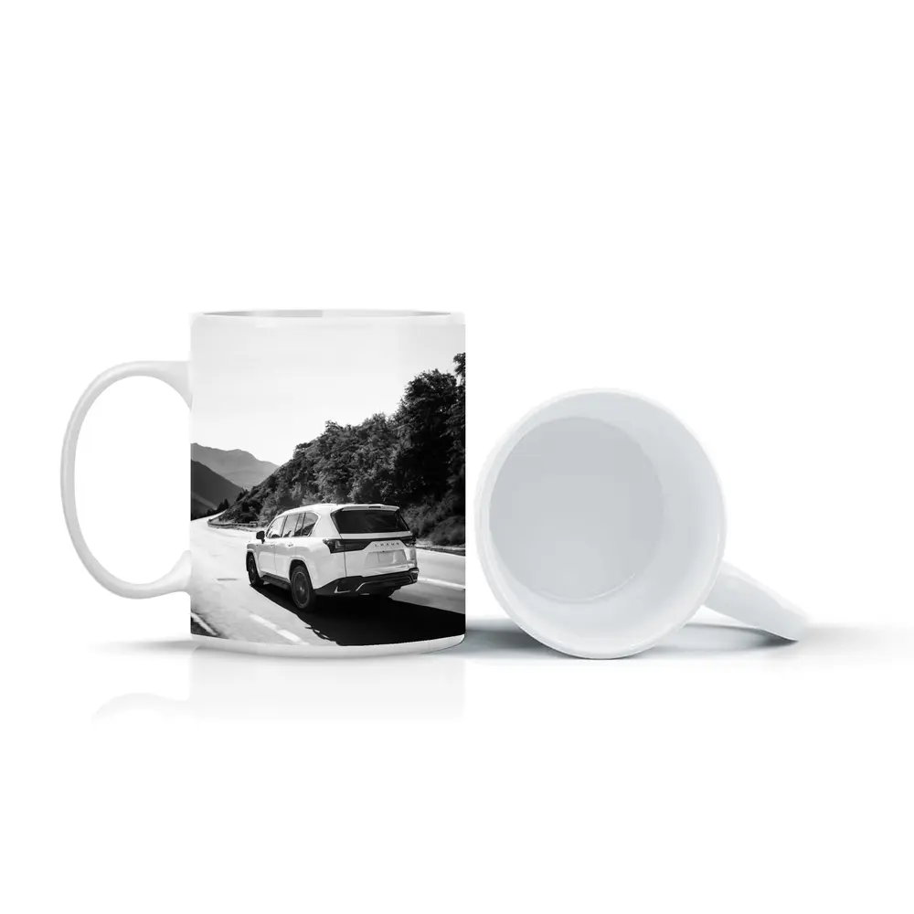 Lexus LX Mountain Road Black White – Mugs