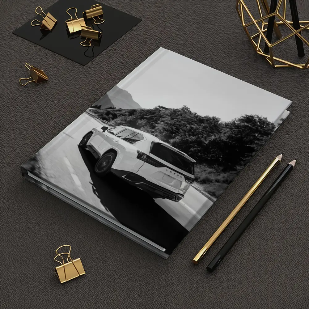 Lexus LX Mountain Road Black White – Notebooks