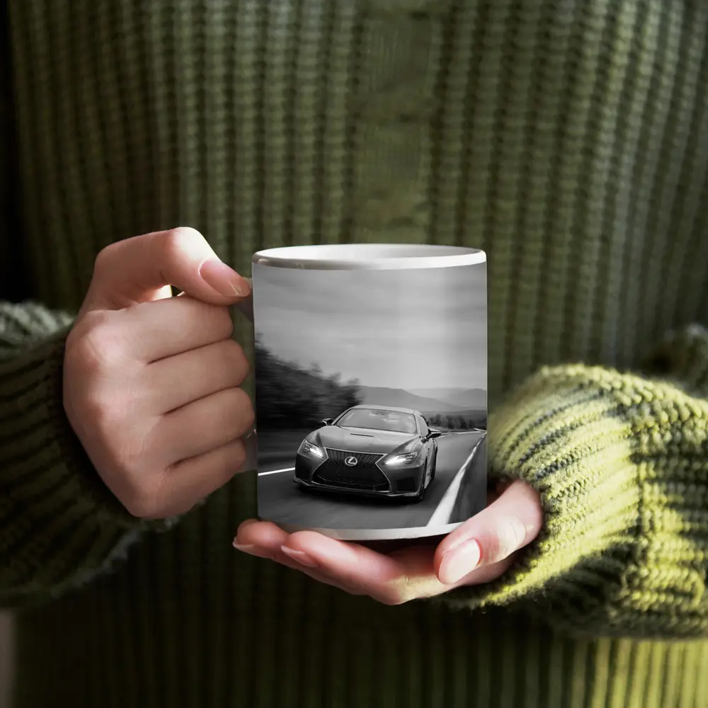 Lexus RC Black White Road Speed Shot – Mugs