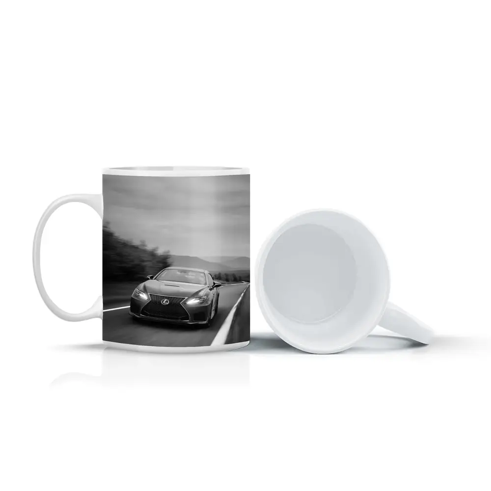 Lexus RC Black White Road Speed Shot – Mugs