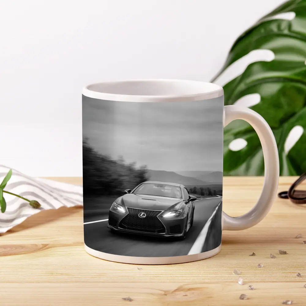 Lexus RC Black White Road Speed Shot – Mugs