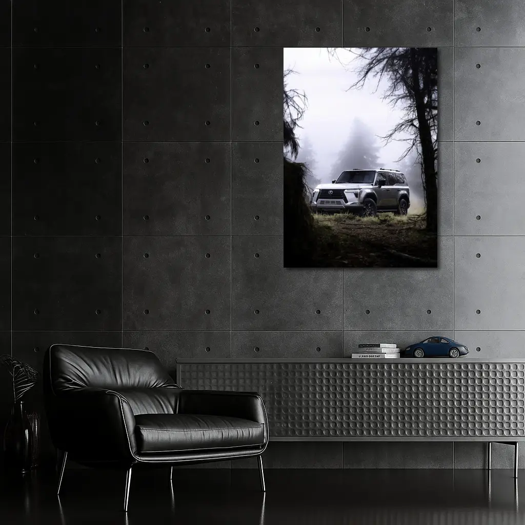 Lexus GX Off Road Misty Forest Trail – Wall Art