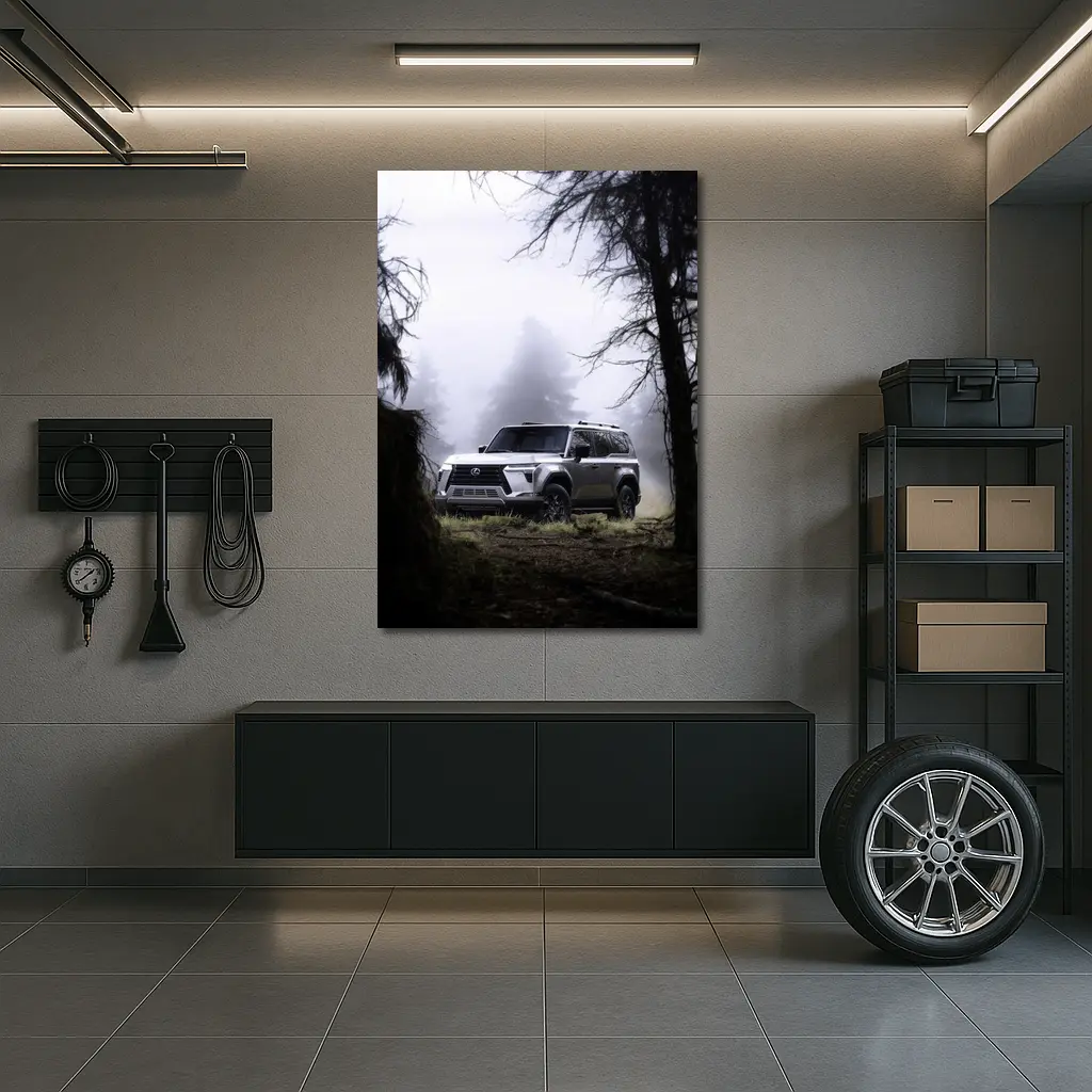 Lexus GX Off Road Misty Forest Trail – Wall Art