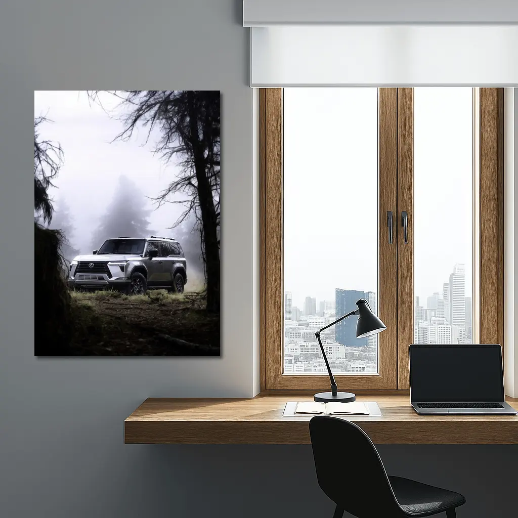 Lexus GX Off Road Misty Forest Trail – Wall Art