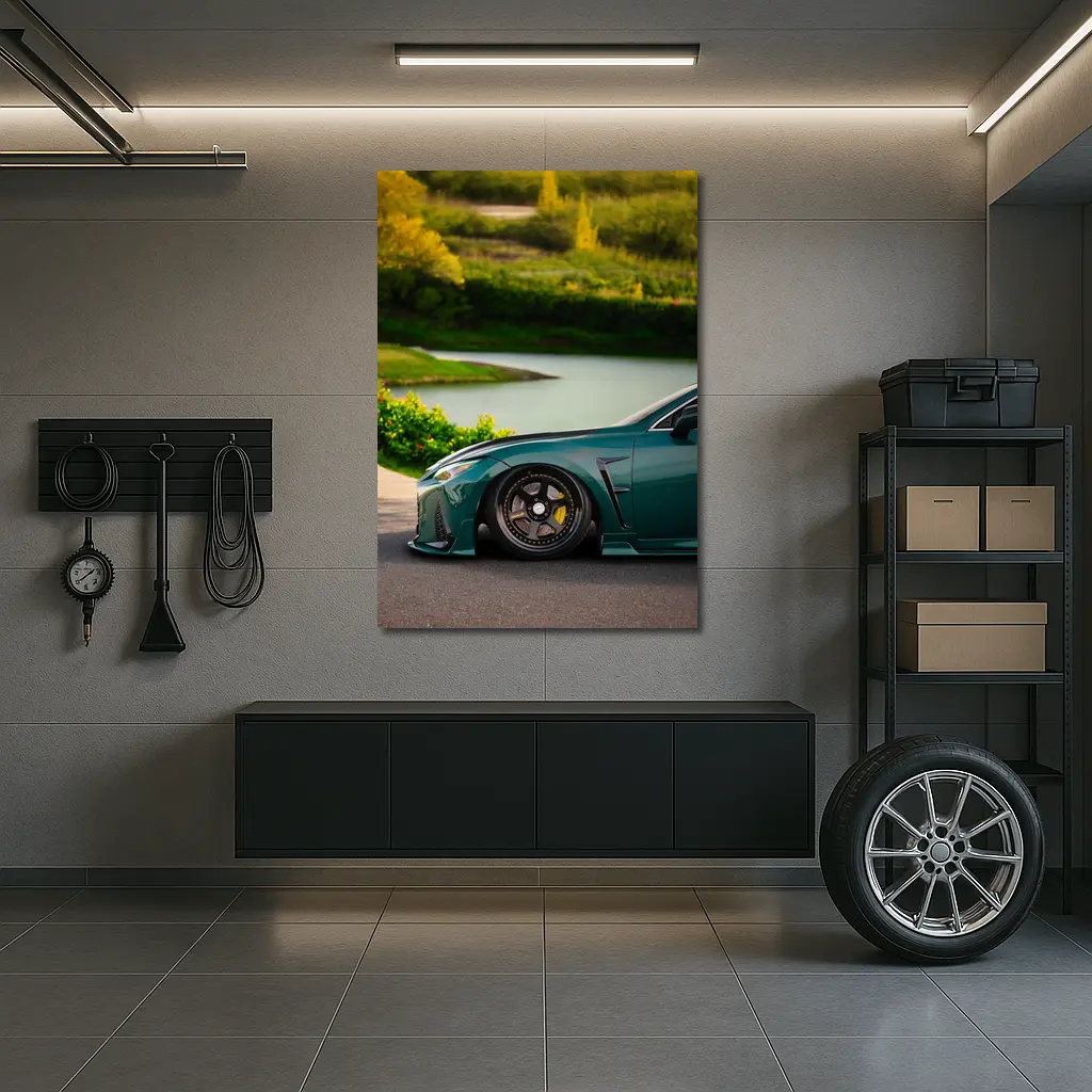 Lexus RC Green Stance Park Setting – Wall Art