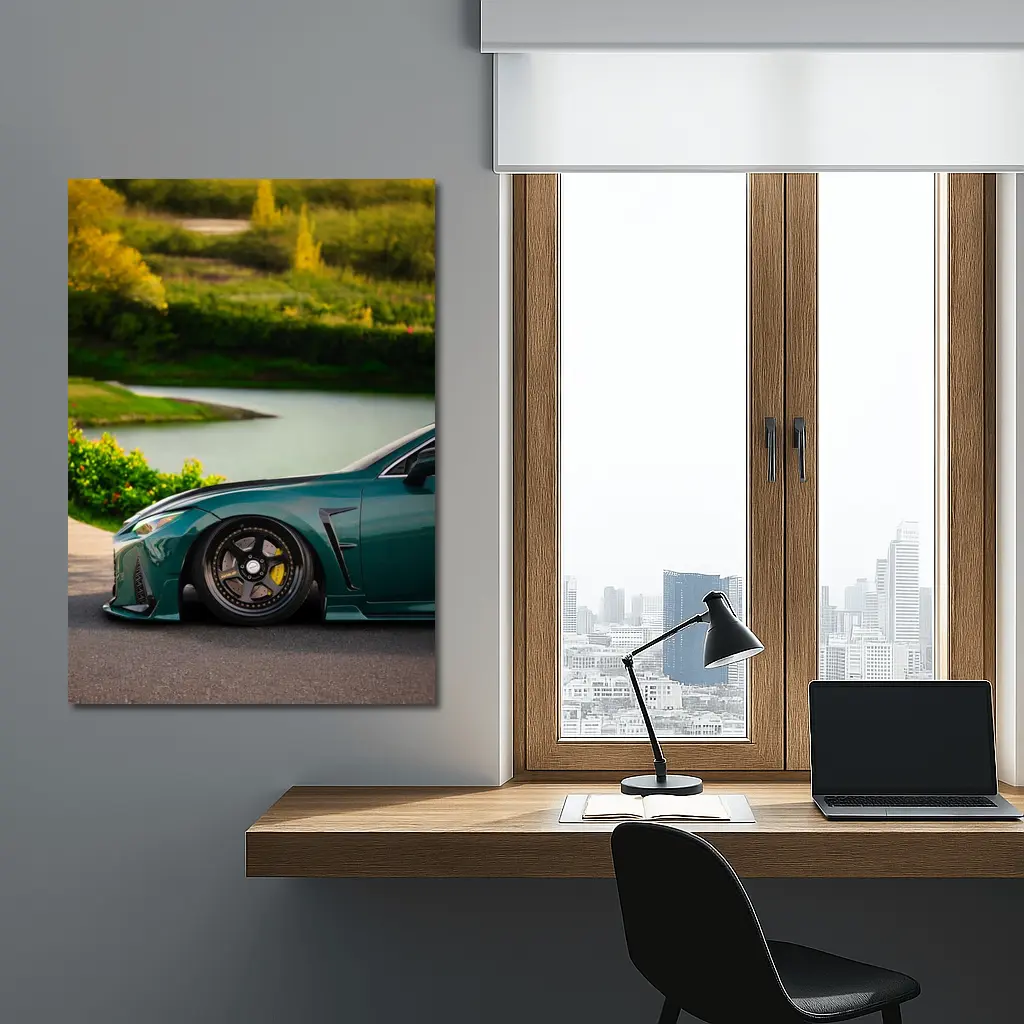 Lexus RC Green Stance Park Setting – Wall Art