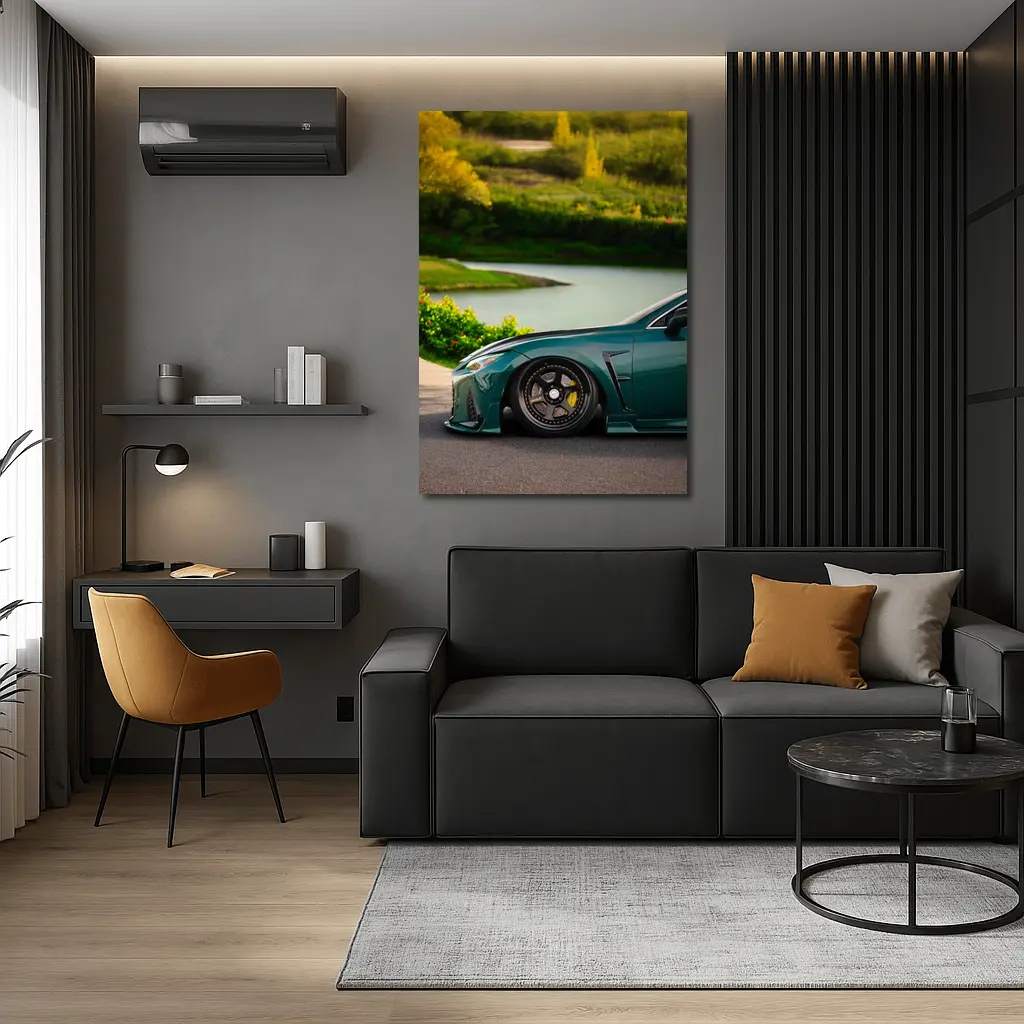Lexus RC Green Stance Park Setting – Wall Art