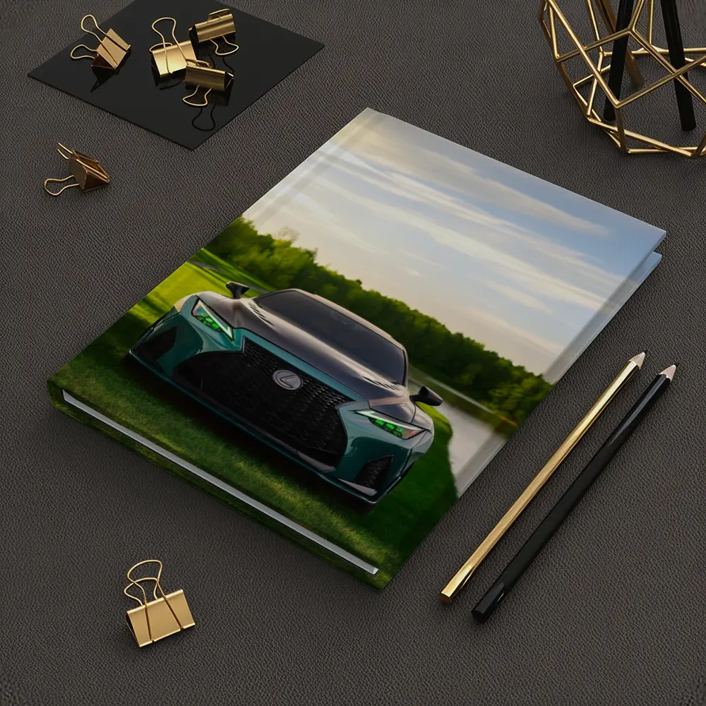 Lexus IS Green Front View Nature Setting – Notebooks