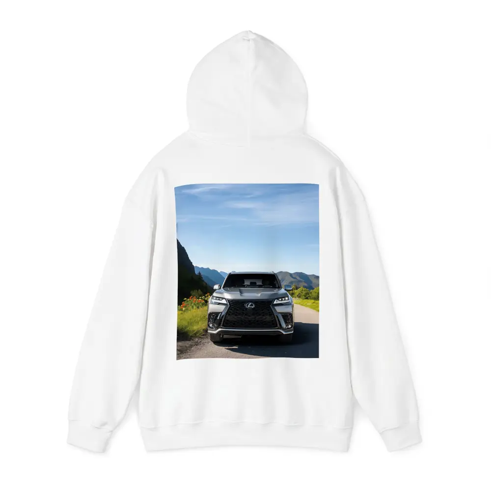 Lexus LX Silver SUV Mountain Road – Hoodies