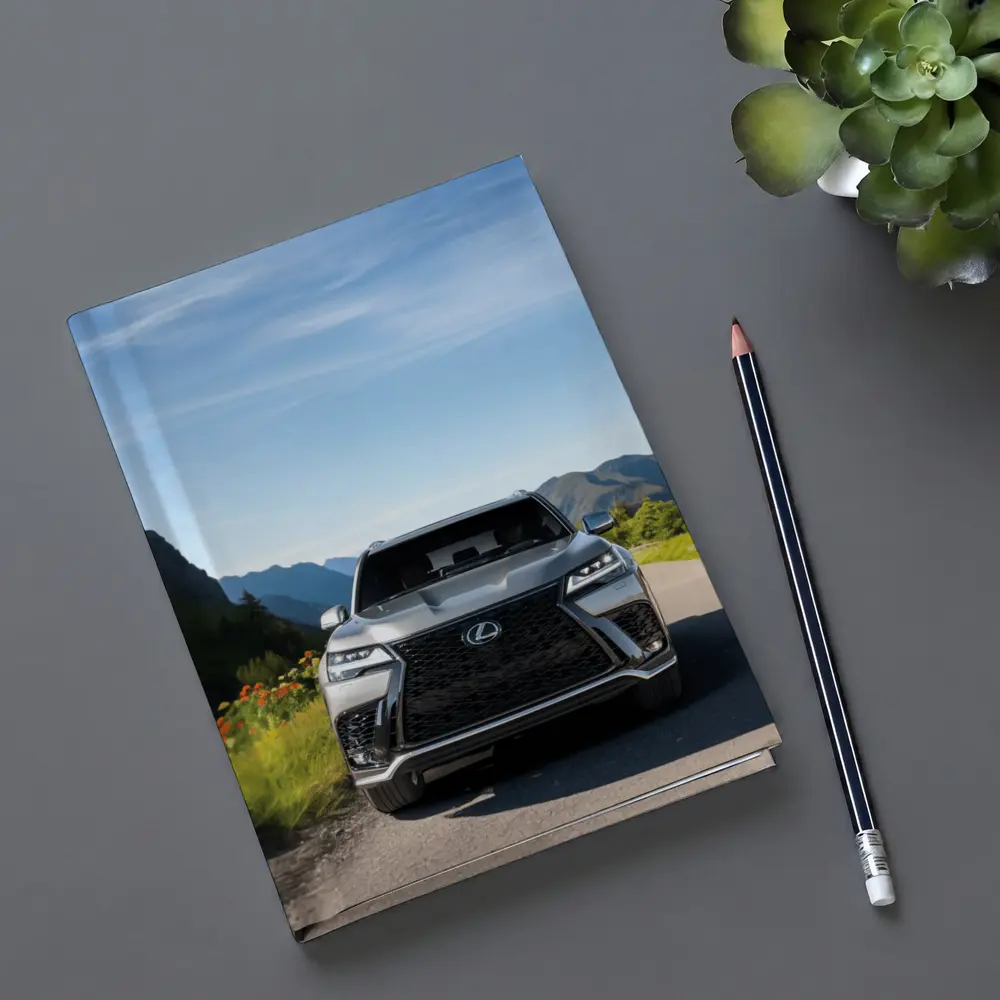 Lexus LX Silver SUV Mountain Road – Notebooks