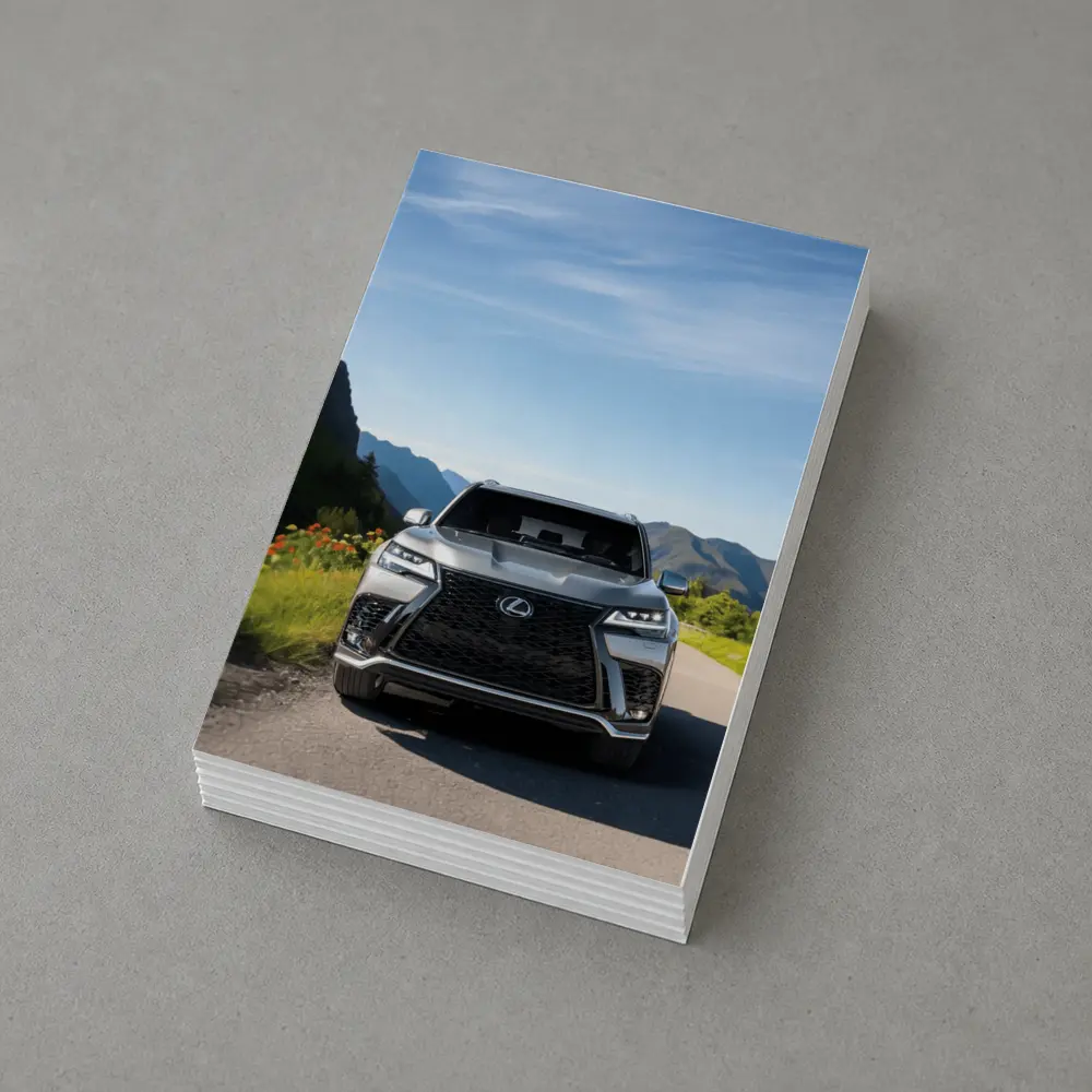 Lexus LX Silver SUV Mountain Road – Postcards