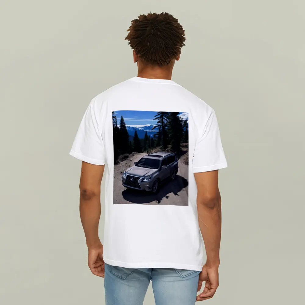 Lexus GX Silver SUV Mountain Trail – T-Shirts