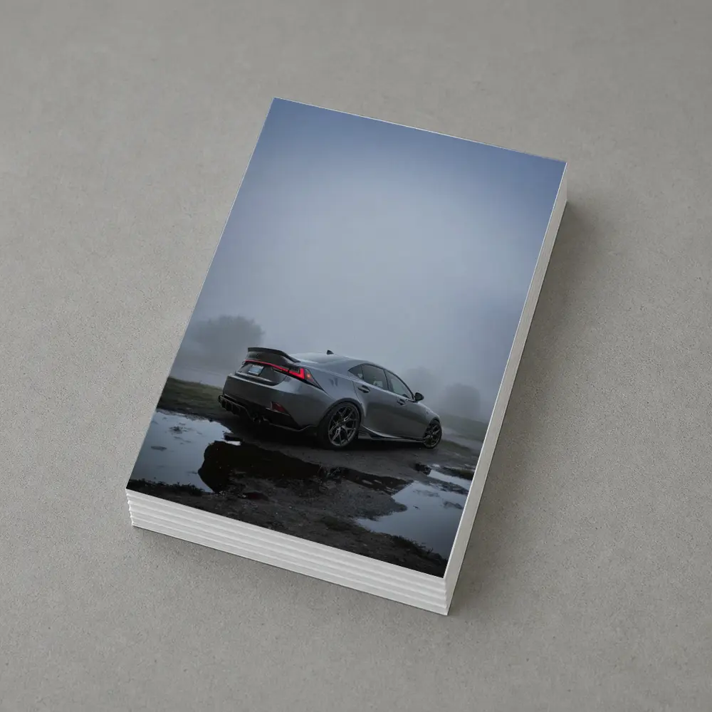 Lexus IS Sedan Foggy Moody Gray Day – Postcards
